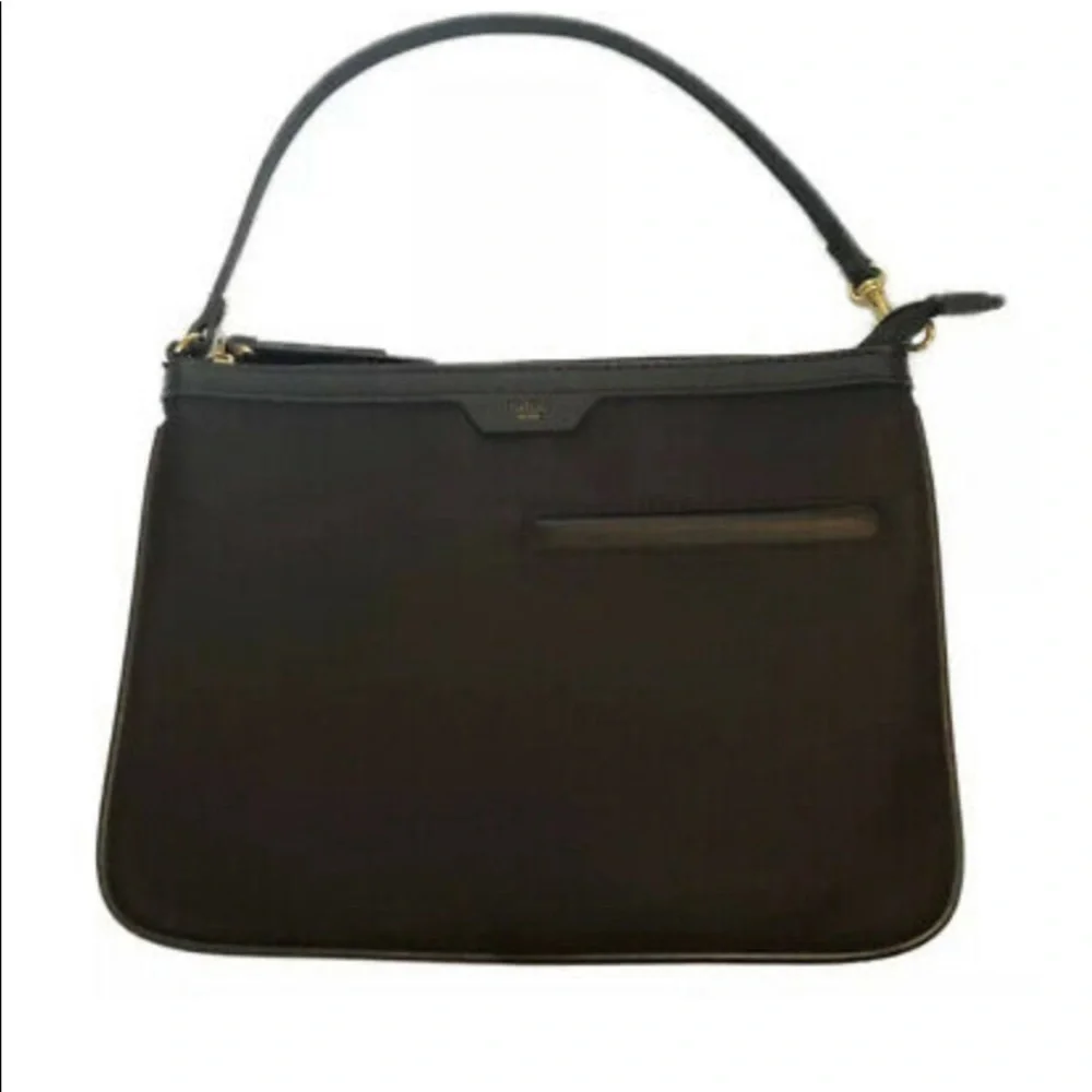 Tutilo New York black nylon wristlet lap top bag size 12/9 Guc